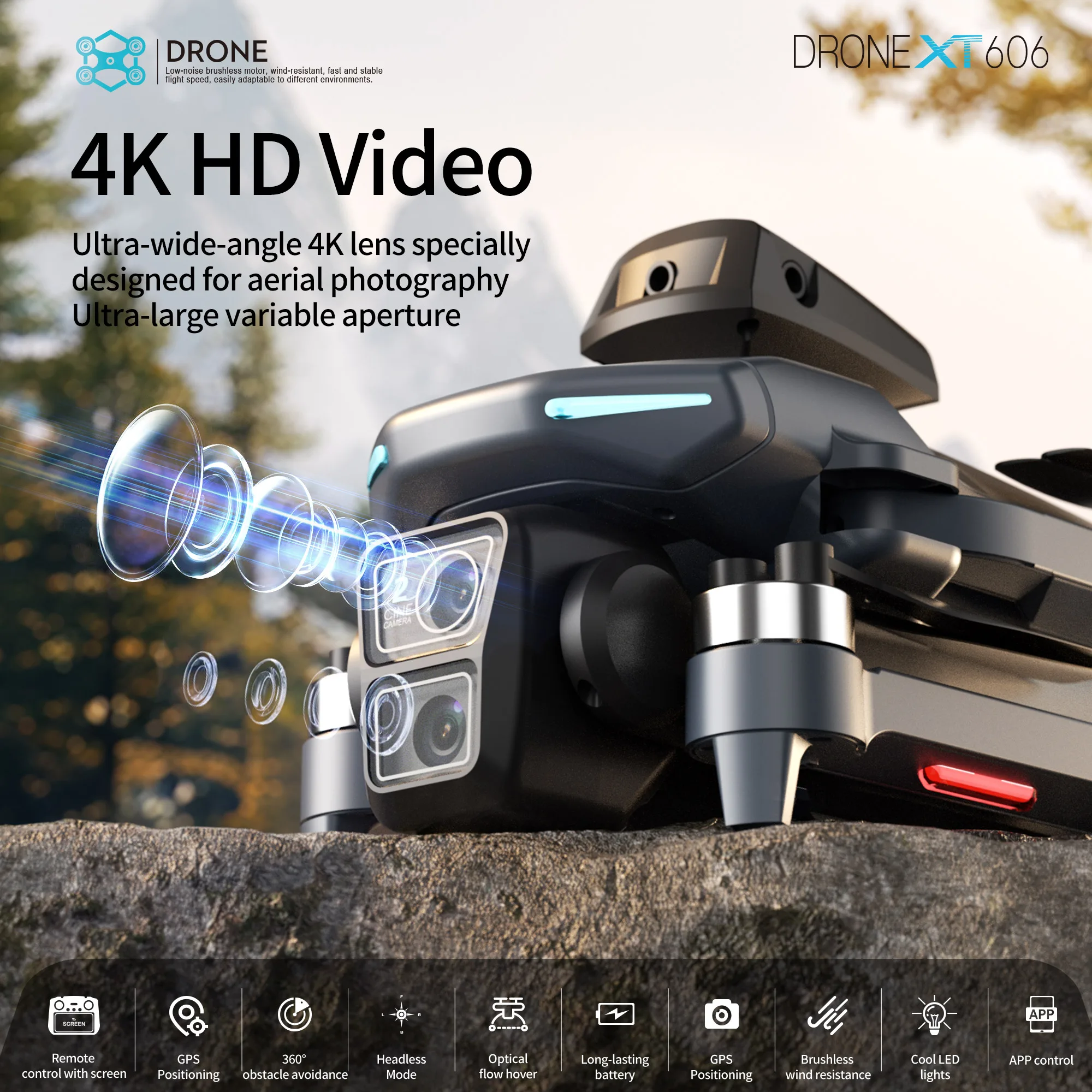 Original XT606 Drone Professio - Drone Surveying ulasan dan harga