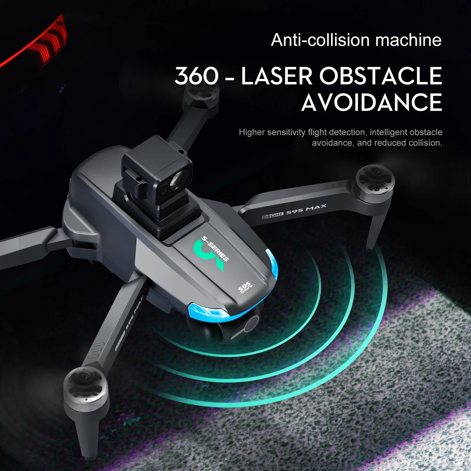 NEW S9S MAX MINI Drone 4K 2-Ax - Drone Lidar ulasan dan harga