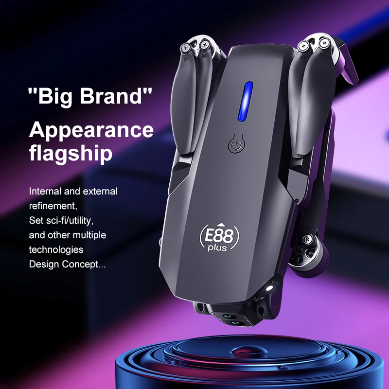 New E88 Plus Quadcopter Drone: - Drone Lidar ulasan dan harga
