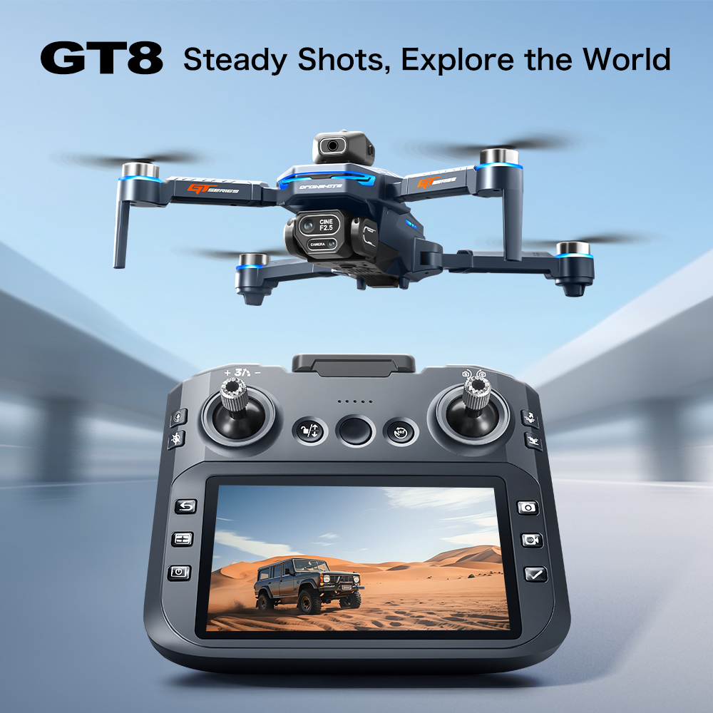 GT8 Max Foldable Drone 8K HD P - Drone Lidar ulasan dan harga