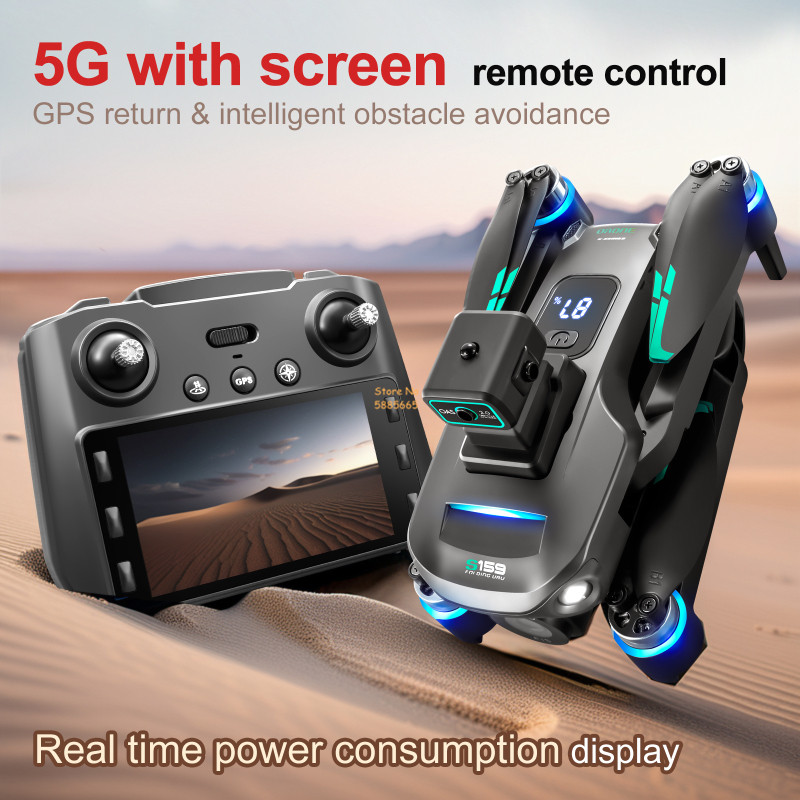 8K Dual Camera 5G WIFI FPV Rem - Drone Lidar ulasan dan harga