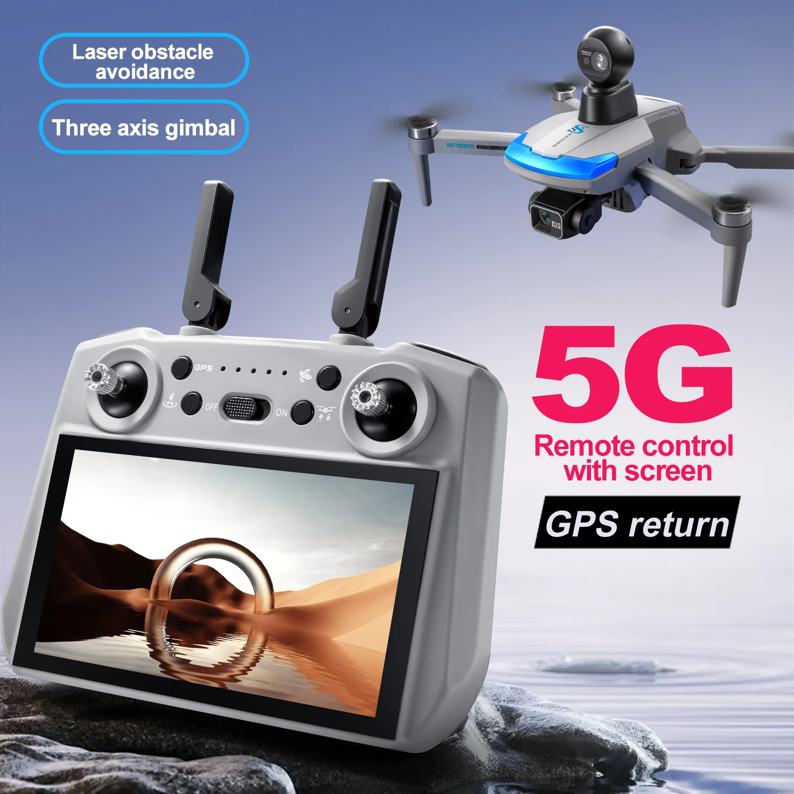 S185 Professional Drone 2.7K H - Drone Multispectral ulasan dan harga