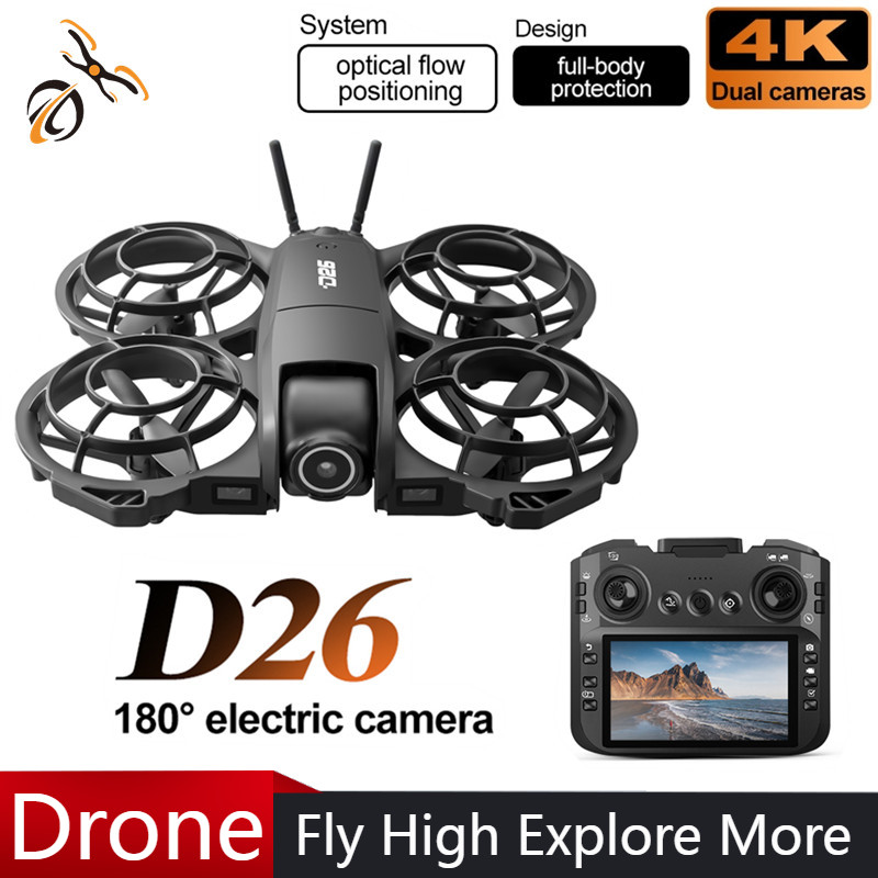 D26 Drone 4K Aerial HD 180° Ca - Drone Cinematic ulasan dan harga