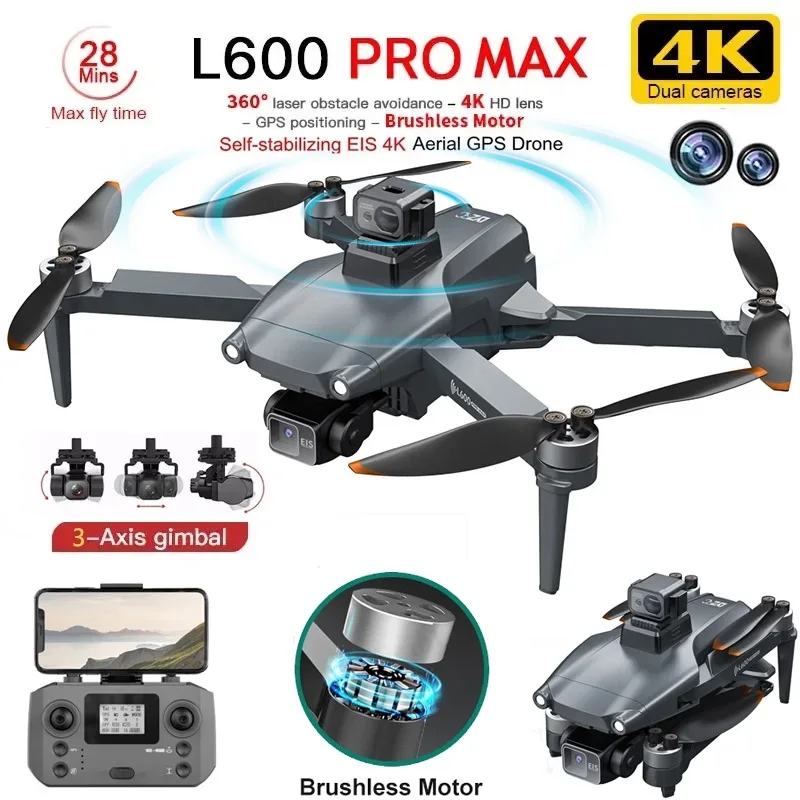 L600 PRO MAX GPS Drone Profess - Drone Lidar ulasan dan harga